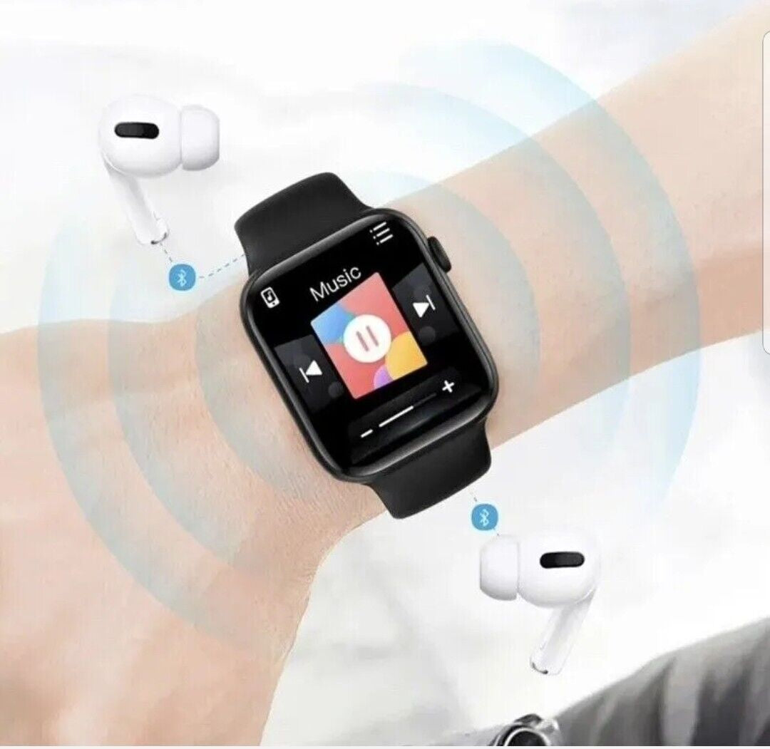 TOP 1.95" Waterproof Smart Watch Men Women Smartwatch Bluetooth IOS Android 2024