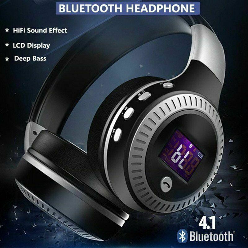 Wireless Bluetooth Headphones with Noise Cancelling Over-Ear Stereo Earphones UK