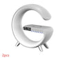 New Intelligent G Shaped LED Lamp Bluetooth Speake Wireless Charger Atmosphere Lamp App Control for Bedroom Home Decor