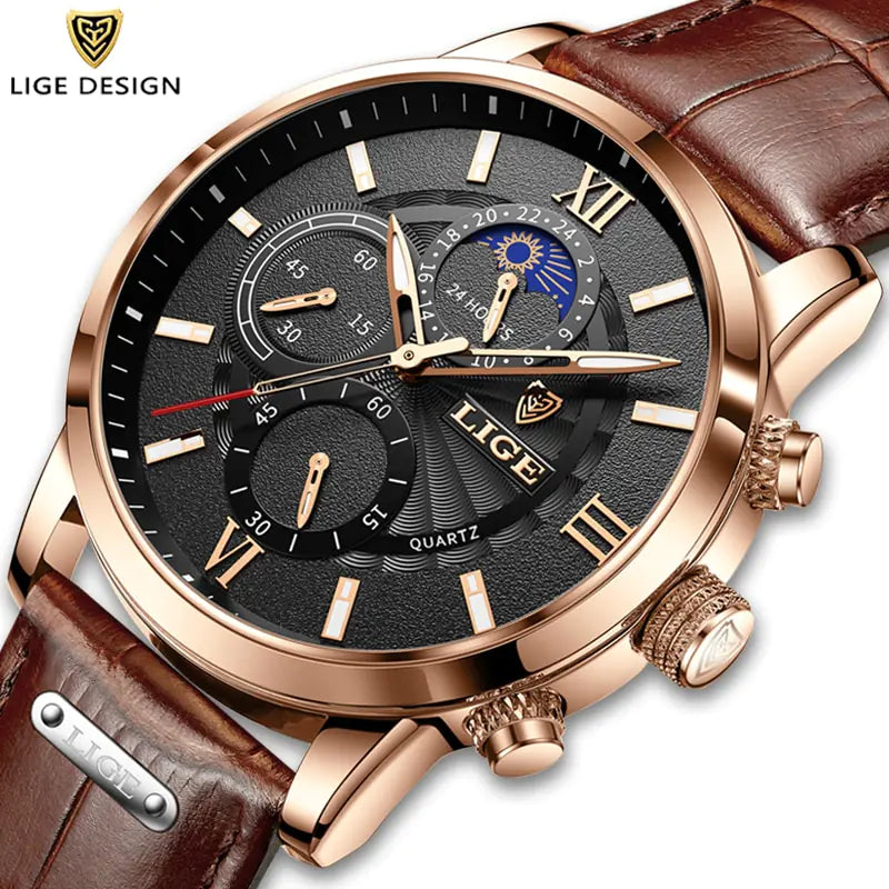 Unlock Timeless Style: The Ultimate Chronograph Leather Watch – Perfect Gift for Every Occasion!