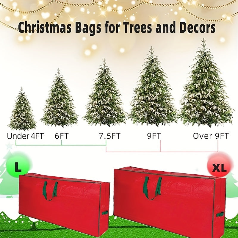 Extra-Large & Heavy-Duty Christmas Tree Storage Bag – Foldable, Lightweight, Zippered Organizer with Handles for Easy Storage