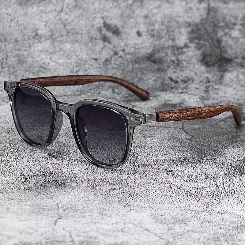 Retro Wood Grain Glasses: Perfect for Cycling and Outdoor Adventures