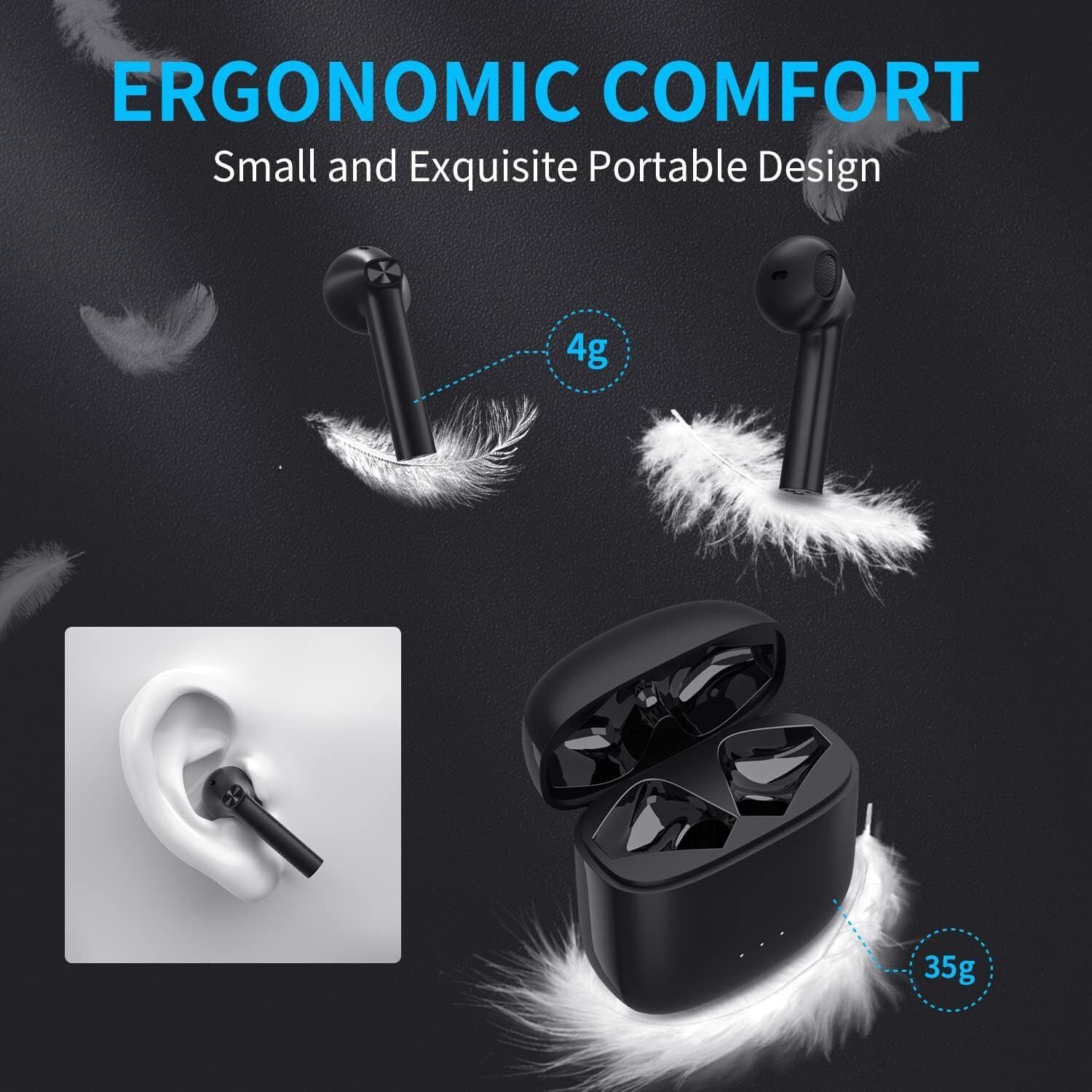 Ear Buds Wireless Earbuds, Bluetooth Earphones Clear Call Air Buds Pods