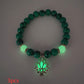 Energy Luminous Lotus Natural Stone Bracelet Yoga Healing Luminous Glow In The Dark Charm Beads Bracelet For Men Women Prayer Buddhism