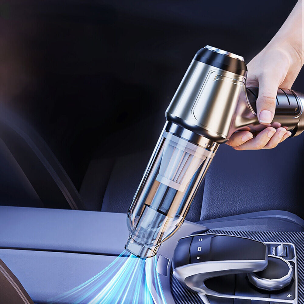 Powerful Car Vacuum Cleaner Wet/Dry Cordless Strong Suction Handheld Cleaning-