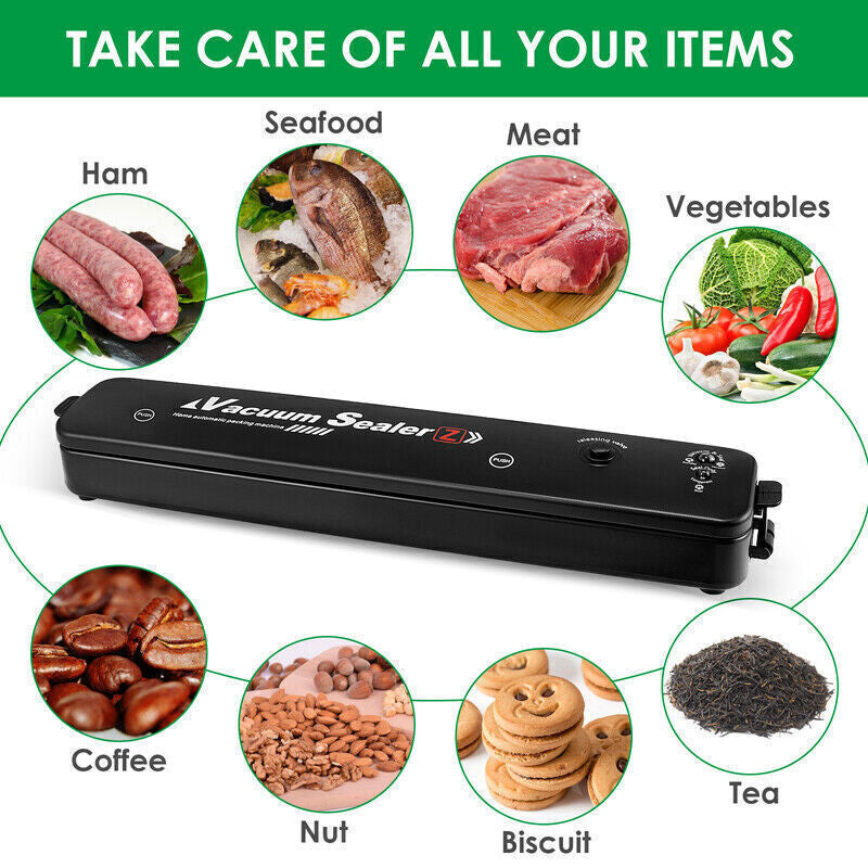 Vacuum Food Sealer Machine Automatic Packing Machine Vacuum Sealer Dry/Wet+60Bag