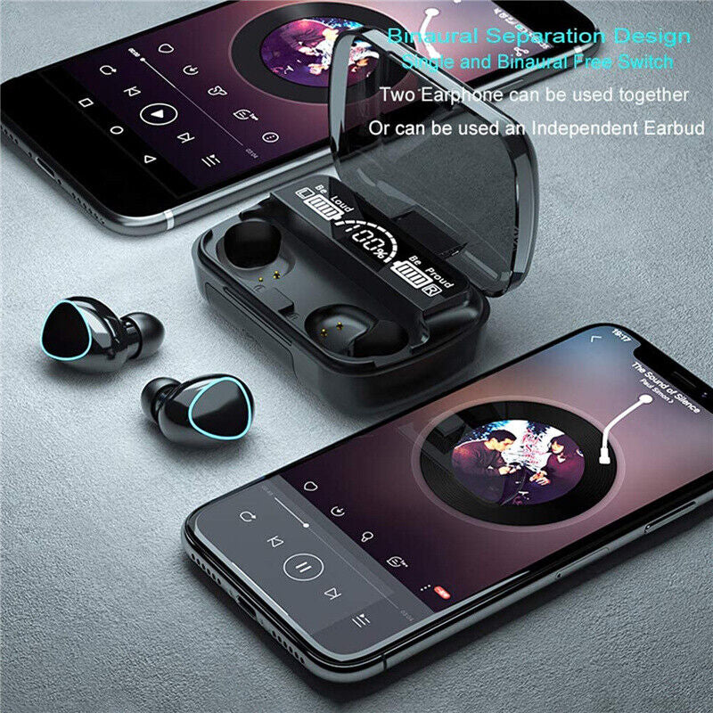 Wireless Bluetooth TWS Earphones with Mini In-Ear Pods for iPhone and Android