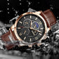 Unlock Timeless Style: The Ultimate Chronograph Leather Watch – Perfect Gift for Every Occasion!